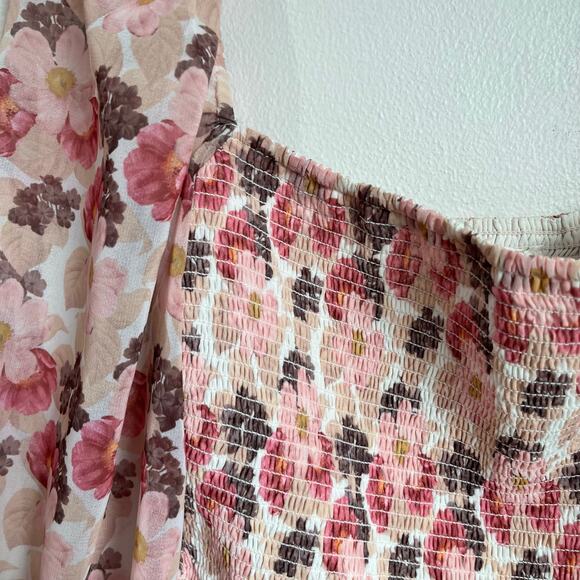 Aritzia Mini Floral Long Sleeve Tempest Dress Size Small - Picture 4 of 9